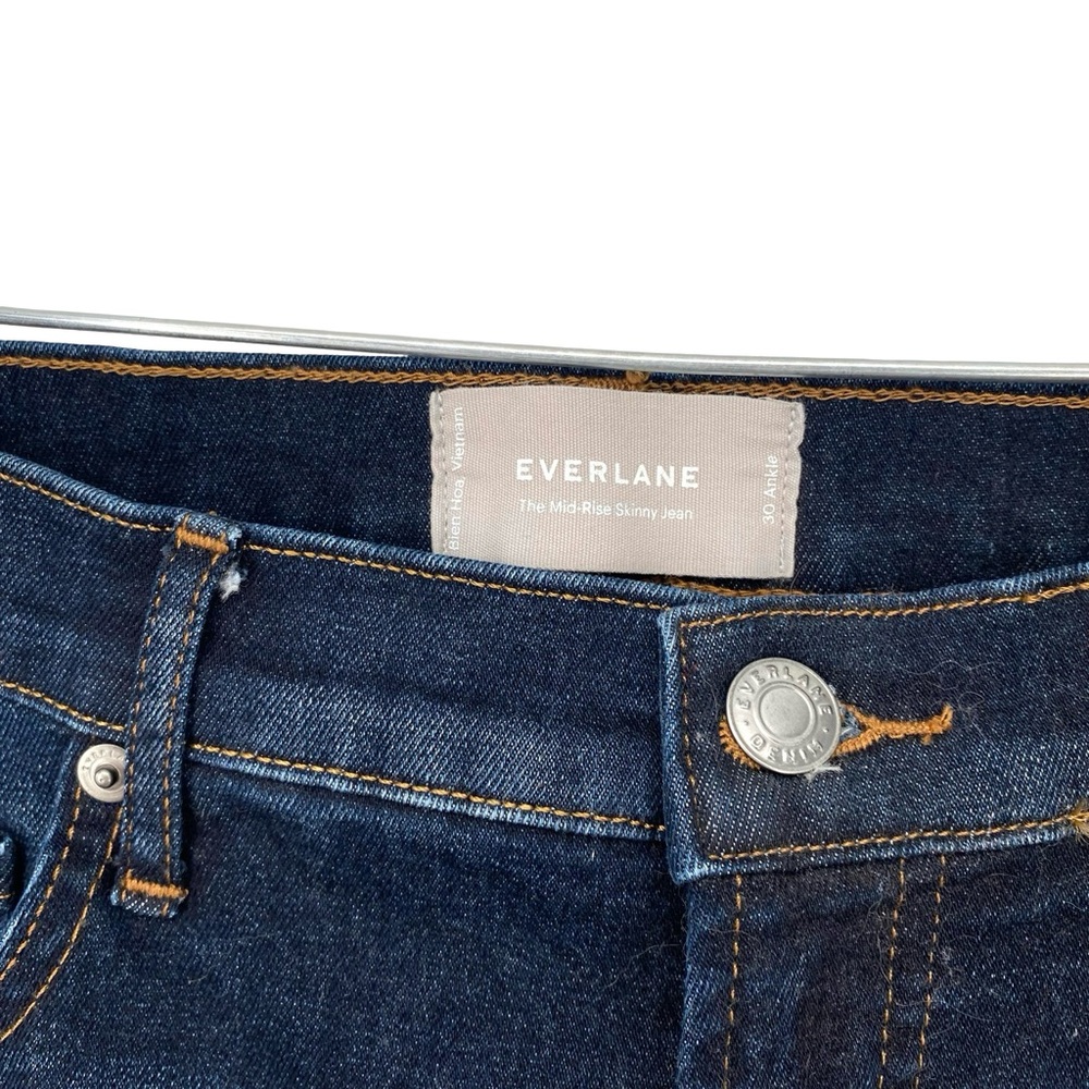 Everlane The Mid Rise Skinny Ankle Jean Size 30 - Picture 3 of 8